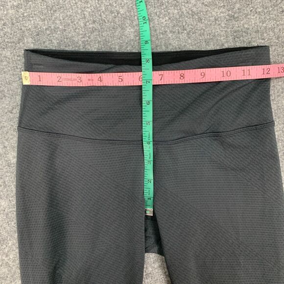 Prana Textured Leggings Womens XS Extra Small Gray High Waisted Pull On Cropped - Picture 5 of 11